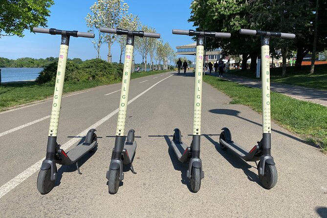 E-Scooter Tour of Belgrade - An older central municipality stop: everyday Belgrade between big icons