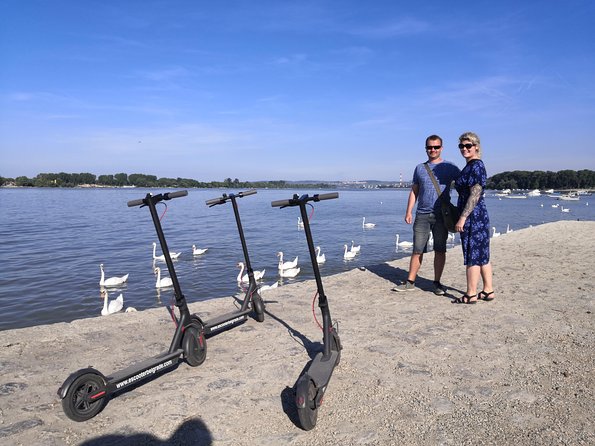 E-Scooter Zemun Tour - Old Zemun Cemetery, Then the City Center Pedestrian Zone