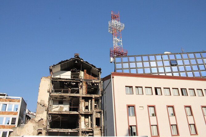 NATO Bombing of Belgrade Private Tour - Stop 3: Ušće Business Center and the communist HQ skeleton
