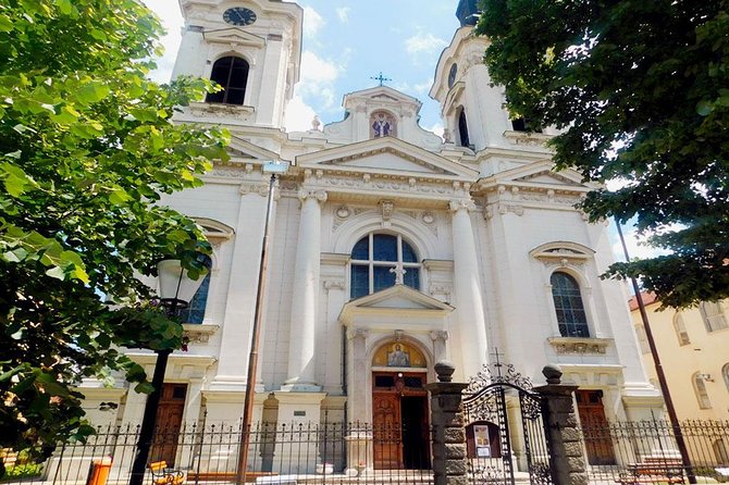Northern Serbia: Sremski Karlovci, Petrovaradin Fort & Novi Sad - Novi Sad city center: theatre and the Name of Mary Church